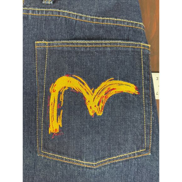 Evisu Dragon Embroidered Y2K Vintage Button Fly Denim Jeans Pants Mens 38x32 EUC - Picture 7 of 10